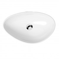 K116-052 MODUO Раковина  на стільницю асиметрична 55х36, білий (1 сорт) CERSANIT-С Україна