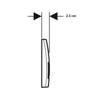 115.119.14.1 Delta50 Клавіша змиву з подвійним змивом: Чорний мат (1 сорт) Geberit промо фото 2