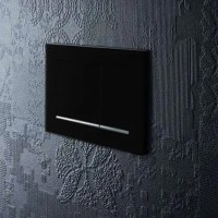 115.883.KM.1 Sigma20 (ex Sigma30) square Клавіша змиву, панель та клавіши чорний глянець, декоративн Geberit фото 2