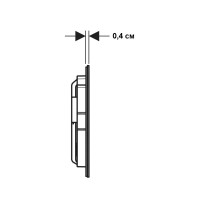 115.629.14.1 Sigma40 square Клавіша змиву, подвійний змив, нержавіюча сталь, колір чорний матовий (1 Geberit фото 3