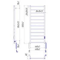 2.2.1704.03.WG Рушникосушка  Токіо-I 1200х500/80 TR К, білий глянець (1 сорт) Mario фото 1