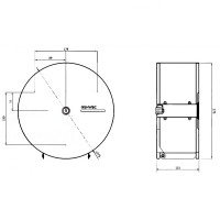 GW03 02 04 01 Тримач д/паперу, нержавіюча сталь, матовий (1 сорт) GENWEC фото 2
