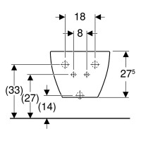 502.825.00.1 Підвісне біде Geberit Acanto закритої форми, білий глянець (1 сорт) Geberit фото 1