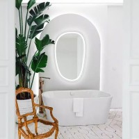 5415080 Style Асиметричне дзеркало 800х500 з LED підсвіткою та тачсенсором (1 сорт) Devit фото 5
