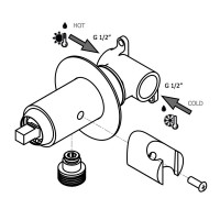 ZDUP110CR TWEET ROUND MIX Tondo Набір гігієнічного душу, хром (1 сорт) Paffoni фото 7