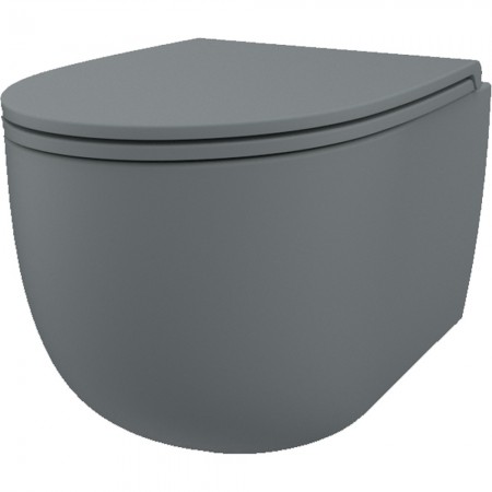 MG.K1,  MGWCSBLV+MGCWBLRF Bull Унітаз підвісний безобідковий з Silent Vertigo змивом з кришкою soft  SDR