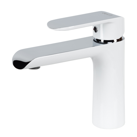 43111141W IVEN Змішувач д/раковини з донним  клапаном  01011100, хром/білий (1 сорт) Devit