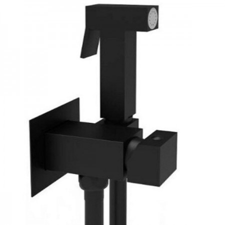 ZDUP112NO TWEET SQUARE MIX Tondo Набір гігієнічного душу, чорний мат (1 сорт) Paffoni