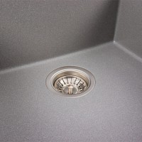 5050 GALAX  Кухонна мийка гранітна 500*500, кріплення, сірий мусон (1 сорт) Valeso фото 4