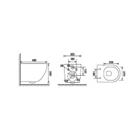 Desse Унітаз підвісний SET C502 Vortex, коробка (1 сорт) MITO фото 3