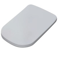 5191 30 Tribeca кришка для унітазу SLIM quick-fix, soft-close, петлі хром, білий матовий (1 сорт) Kerasan фото 3