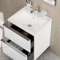 MTA-FHX0552WG-WCC0552WG  X-Joy S, База з раковиною, підвісна, 55 см, 2 ящика, біла, глянець (1 сорт) AM.PM фото 3