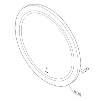 M85AMOX0801WG38 дзеркало 80 см з контурним LED-підсвічуванням ІЧ- сенсором, кругле (1 сорт) AM.PM фото 1