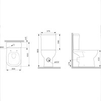 CLA8900SC Sunny Унітаз-компакт Aquaspin з сидінням мікроліфт (1 сорт) AM.PM фото 8