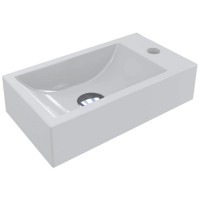 Раковина Faro L 408х227, колір білий, покриття глянець (1 сорт) MIRAGGIO