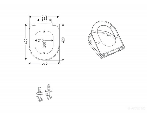 98M9C101 OMNIA ARCHITECTURA Кришка (1 сорт) VILLEROY  BOCH