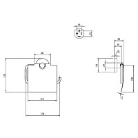 TVA15101300061 Elements  тримач туалетного паперу, хром (1 сорт) VILLEROY  BOCH фото 2