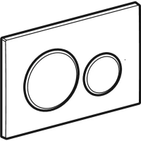 115.882.JQ.1 Sigma20 round Клавіша з подвійним змивом,легкоочисна поверхня,хром матовий/хром глянцев Geberit фото 1