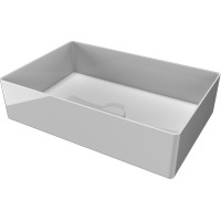 LVQ11 QUBE 11 раковина на стільницю без переливу 50х33, біла глянцева (1 сорт) SDR фото 1