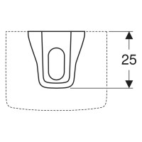 501.477.00.7 Напівп'єдестал Geberit Selnova Square для рукомийника: Білий (1 сорт) Geberit фото 1