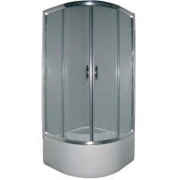 FEN311PDEV NYMFA Душова кабіна + піддон 400мм, скло шиншила, 900х900х2150(2уп) (1 сорт) Devit фото 1