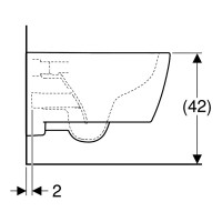 501.661.00.1 iCon Унітаз підвісний без обідка, 6л, 530мм, колір білий (1 сорт) Geberit фото 3