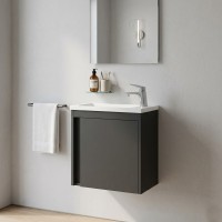 063050B SMALL Тумба 50 з умивальником, чорний мат (1 сорт) Devit фото 9