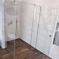 Душова кабіна  Liberta BARCELONA , БП, прозора, двері 1200 (550) R, стінка 800, ручка Круглий кноб,  Liberta