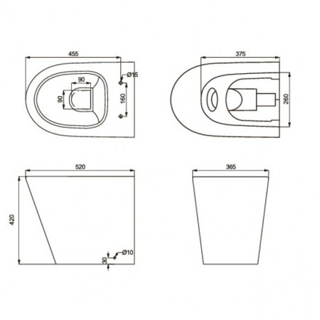 8590020 TOPIC Унітаз підлоговий+ супертонка кришка soft close (2уп) (1 сорт) Primera