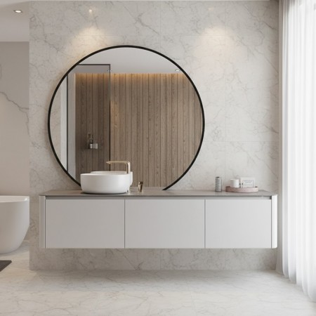 0025144W Раковина накладна на столешню зі штучного каменю, біла матова (1 сорт) Devit