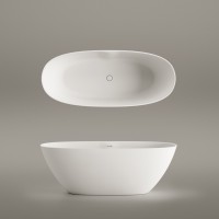 VAPERLS175/00 Perla Ванна окремостояча 175*76 см з литого (штучного) каменю Silkstone, з інтегровани PAA фото 3