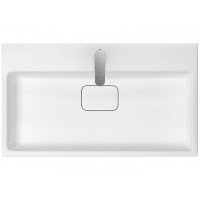 K118-002 VIRGO Раковина меблева -80 см, білий глянець (1 сорт) CERSANIT-С Україна фото 1