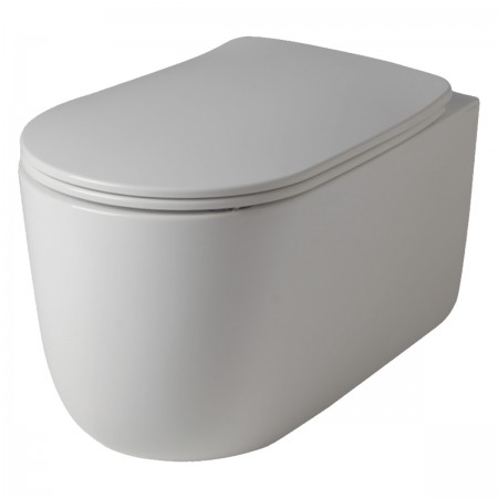 5315 30 Nolita Унітаз з кришкою S\C 5391 30,  безобідковий підвісний з турбозмивом  noise clean , бі Kerasan