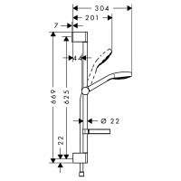 26566400 Croma Select S Vario Croma Душовий набір (1 сорт) HANSGROHE фото 1