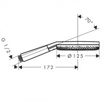 24511000 HG Raindance Alive Select S Ручний душ 125 3jet EcoSmart, хром (1 сорт) HANSGROHE фото 2
