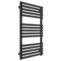 WWQSN087045K9M5E8P Рушникосушка електрична Quadrus Slim One 870-450, колір чорний мат RAL 9005, прих Terma