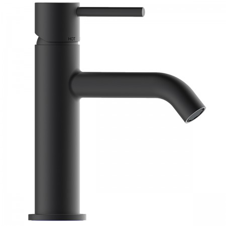 Z00701000073005 EXPO TEO-M (MEDIUM) Змішувач для раковини з донним клапаном, чорний матовий (1 сорт) Bossini