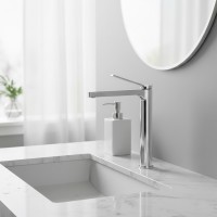 5060020 FLY Високий змішувач для раковини, хром (1 сорт) Devit фото 2