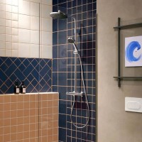 28871000 HG Activera S Душова система Showerpipe 240 1jet EcoSmart з термостатом на ванну Ecostat Fi HANSGROHE фото 4