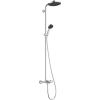 28871000 HG Activera S Душова система Showerpipe 240 1jet EcoSmart з термостатом на ванну Ecostat Fi HANSGROHE