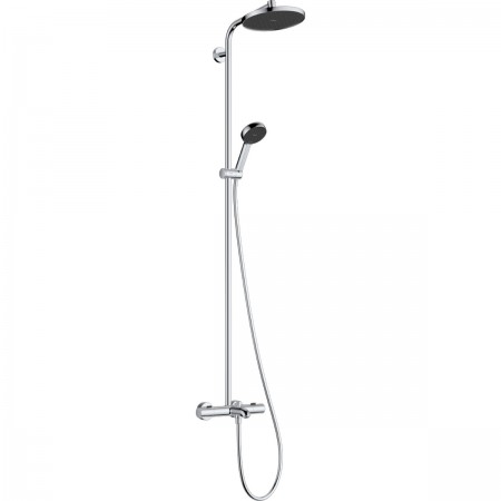 28871000 HG Activera S Душова система Showerpipe 240 1jet EcoSmart з термостатом на ванну Ecostat Fi HANSGROHE