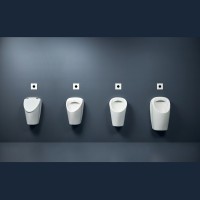 503.105.00.1 Selnova S Уринал, прихований підвід, прихований відвід або вниз, без обідка, з розпилюв Geberit фото 5