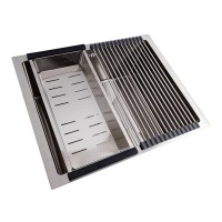 CM 54*44 Handmade Кухонна мийка 540*440*220, сифон, корзина, дошка, кріплення нержавійка (1 сорт) Valeso фото 6