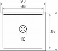 CM 54*44 Handmade Кухонна мийка 540*440*220, сифон, корзина, дошка, кріплення нержавійка (1 сорт) Valeso фото 7