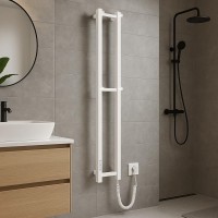 3.164.045797.WM Рушникосушка ел.HF Slim 1170х140 білий мат, в комплекті з прих.підкл (1 сорт) Hygge Family фото 6