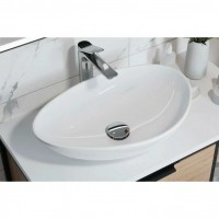 K116-052 MODUO Раковина  на стільницю асиметрична 55х36, білий (1 сорт) CERSANIT-С Україна фото 2