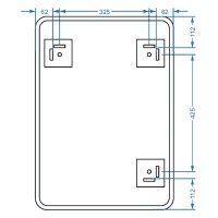 4500700 Basic Дзеркало 500х700 закруглене (1 сорт) Devit фото 3