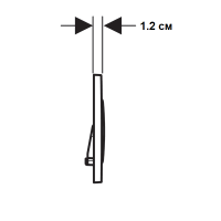 115.882.01.1 Sigma20 round Клавіша змиву, подвійний змив, легкоочисна поверхня, білий мат (1 сорт) Geberit фото 2
