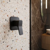 81017120B UP Змішувач прихованого монтажу д/душу, чорний матовий (1 сорт) Devit фото 2