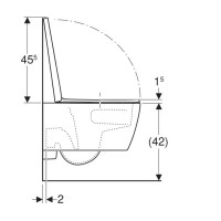 503.045.00.1 iCon Комплект підвісного унітазу воронкоподібний, закрита форма, TurboFlush, з кришкою  Geberit фото 3